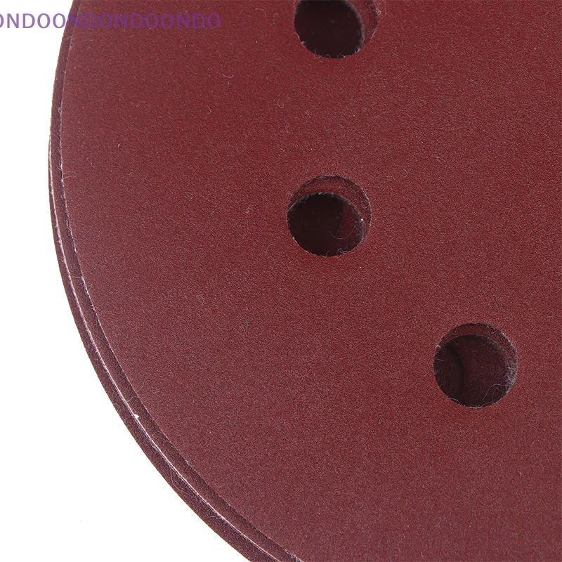 

Durable 5-Inch 8-Hole Alumina Sanding Pads, 10-Piece Set Suitable for Metal and Wood