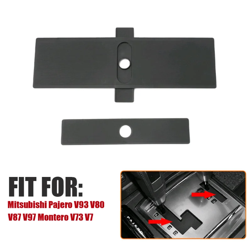 

Car Shift Lever Panel Trim Rubber Strip Black Car Shift Panel Dust Cover for Mitsubishi Pajero V93 V80 V87 V97 Montero V73 V77