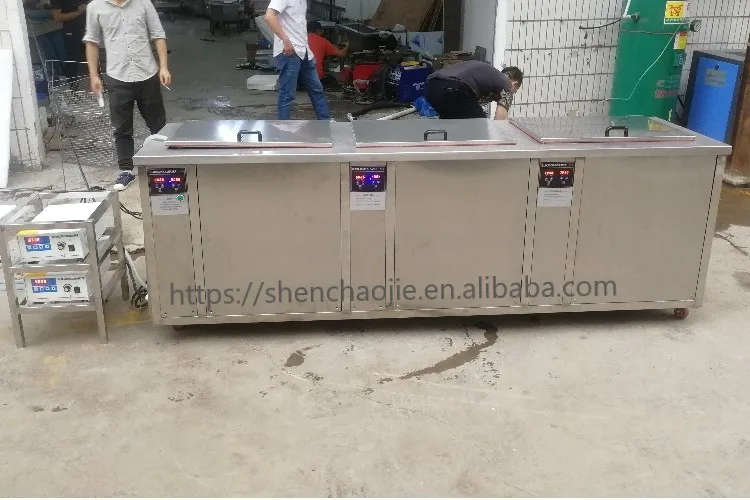 960L Metal Mould Engine Heavy Dirty Parts Hot Wind Drying Large High Efficiency 28kHz 40kHz Industry   sonic Cleaner