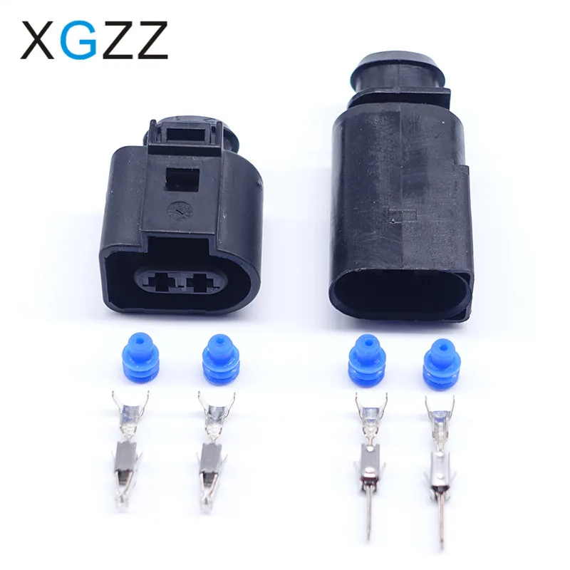 XG7025A-3.5-11/21 1J0973722 1717692-1 8D0973822 3.5mm Female Male Auto Temp Sensor Plug Electric Horn Socket Connector For  Audi