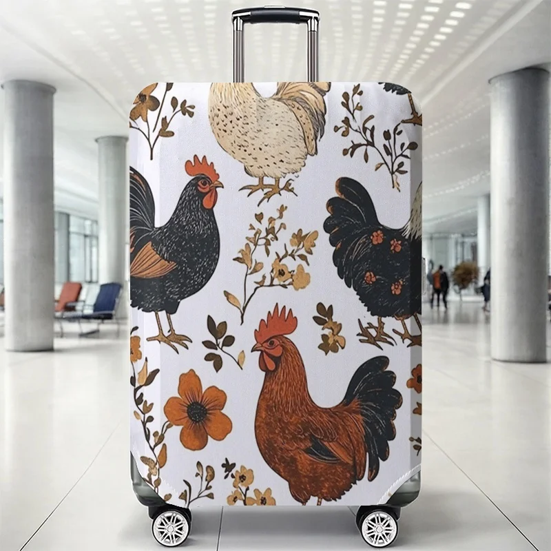 

Ballet girl and letter A illustration pattern luggage protection case, suitable for 18-32 inch luggage cases, luggage handle glo