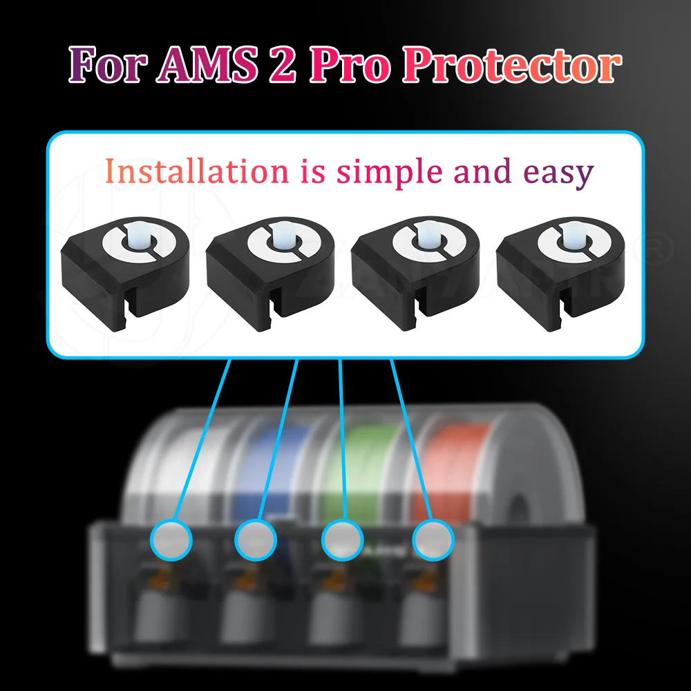 For P2S/H2D/H2S AMS 2 Pro Feed Port Protector ABS Resistant Resistant More durable Resistant to high temperatures for bambu lab