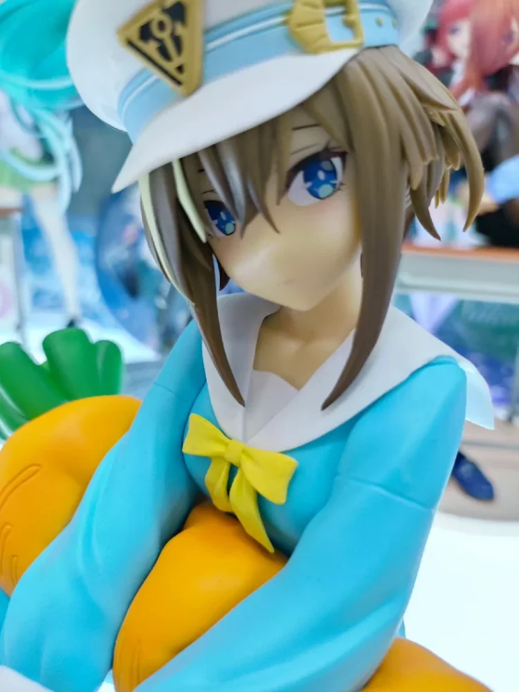 

Uma Musume Pretty Derby Season 3. Чеваль Гранд ‌ ‌ Расслабляющее время, фигурка сидячей осанки, синяя пижама, фигурка, аниме-модель, натуральная