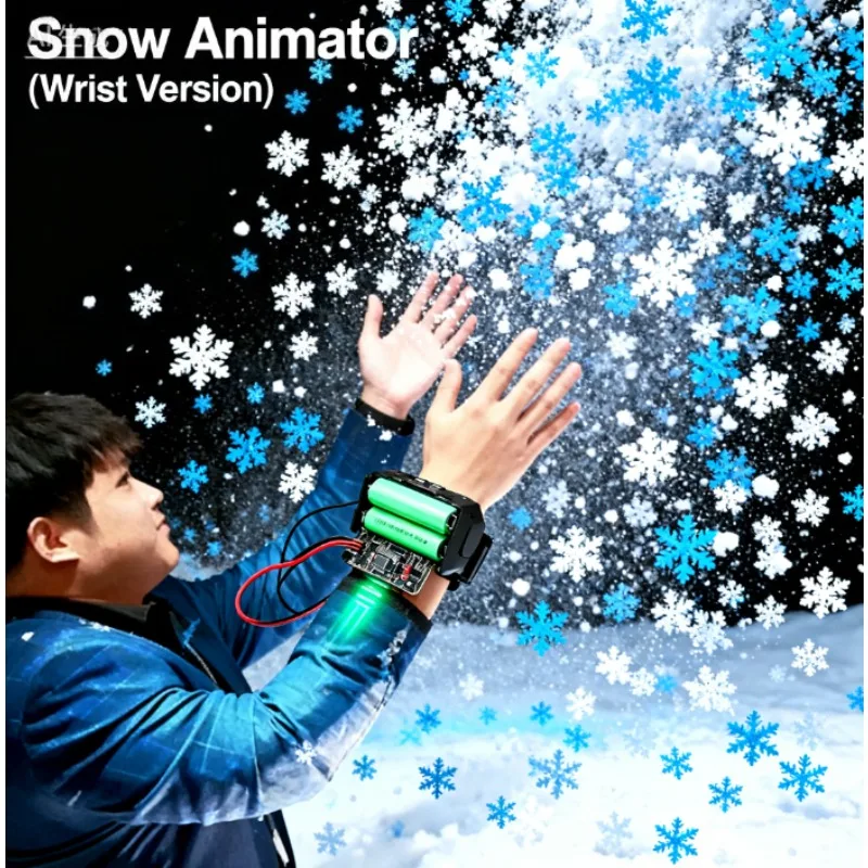 

Magician Accessories Snow Animator (Wrist Version) Snow Magic Tricks Snowstorm Blowing Snow Maker Stage Illusions Gimmicks Props