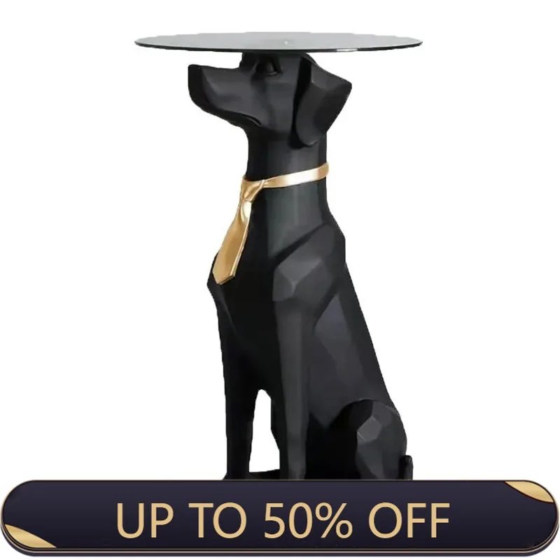 Modern Dog Figurines Creative Storage Miniatures Luxury Ornaments For Living Room Design Sculptures Room Decor Home Decoration