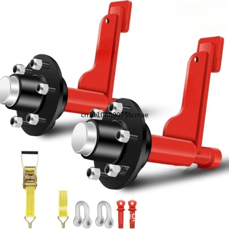 6-Hole Removable Container Wheel Kit with Heavy Duty Ratchet Strapping for 20- and 40-foot containers