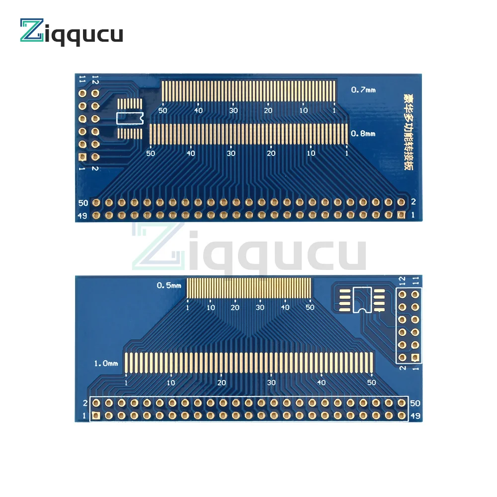 1PC Multiple 0.5/0.7/0.8/1.0mm Pitch TFT LCM LCD Adapter Board FPC-50 Board SMD To DIP