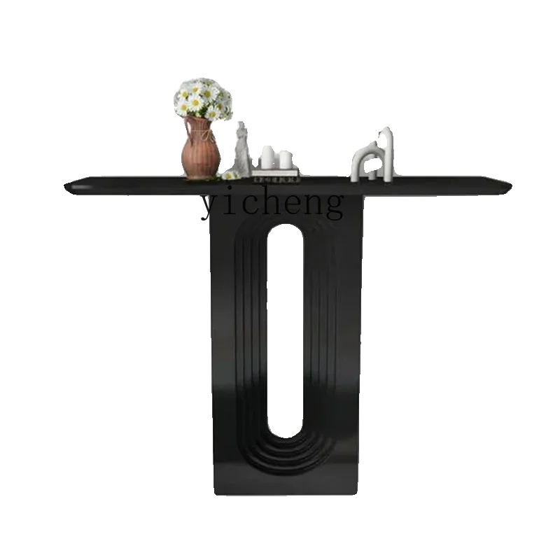 Zk Console Tables Modern Simple Small Apartment Multi-Layer Solid Wood Boards Console Tables Decorative Side View Pcs