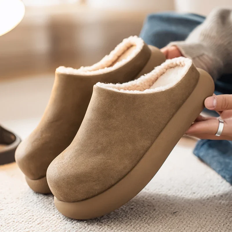 

Mens Fashion Cork Footbed Clogs Sandals Men Suede Leather Mules Women Comfort Potato Shoes with Arch Support Cork Winter Shoes