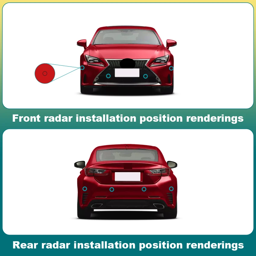 Parktronic Assistance Backup Sensor Sound Warning Detection System For Lexus RC 350 300 F SPORT 2016 to 2020 2021 2022 2023 2024