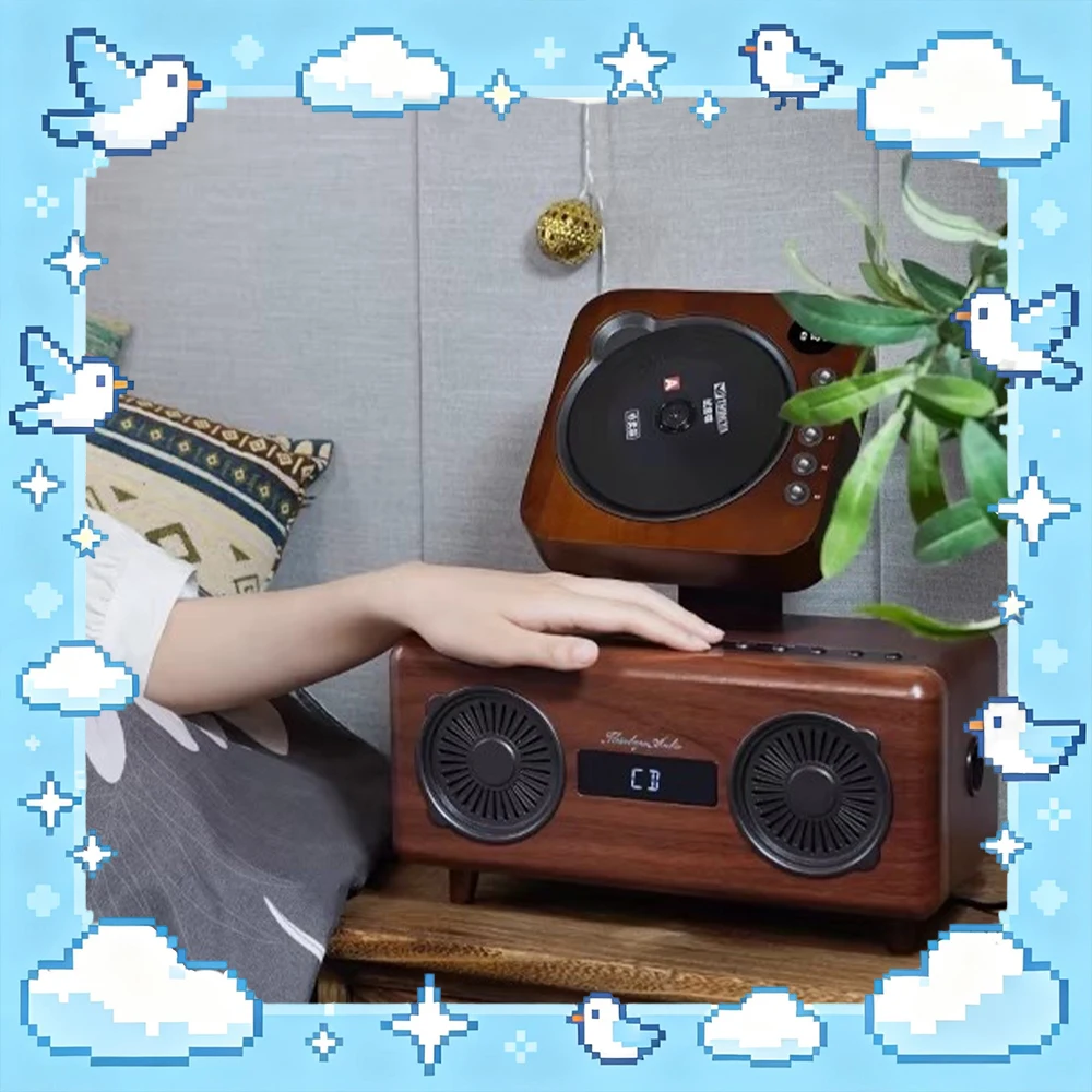 

THINKYA A6 CD Player Sound Lossless Sound Quality 3D CD Player Output Bluetooth/Fiber 3.5MM audio input /USB Support CD/CD-R/RW