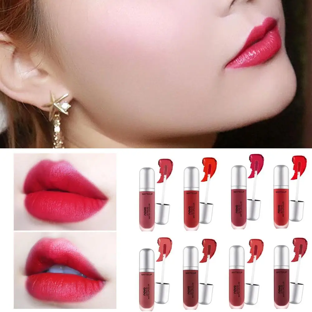 

Velvet Lip Glaze Matte Does Not Fade Affordable Lipstick Whitening Cup An Non-stick Moisturizing J3Y8