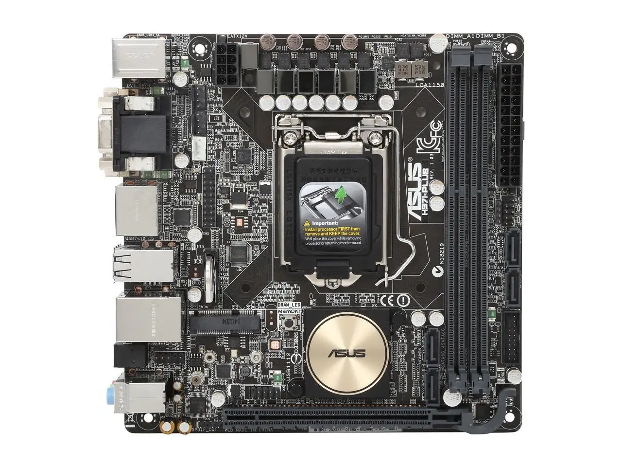 

ASUS H97I-PLUS Intel H97 Motherboard DDR3 16GB LGA 1150 Mini-ITX Motherboard support 4130 4170 4350 4460 4690 G3450 4770