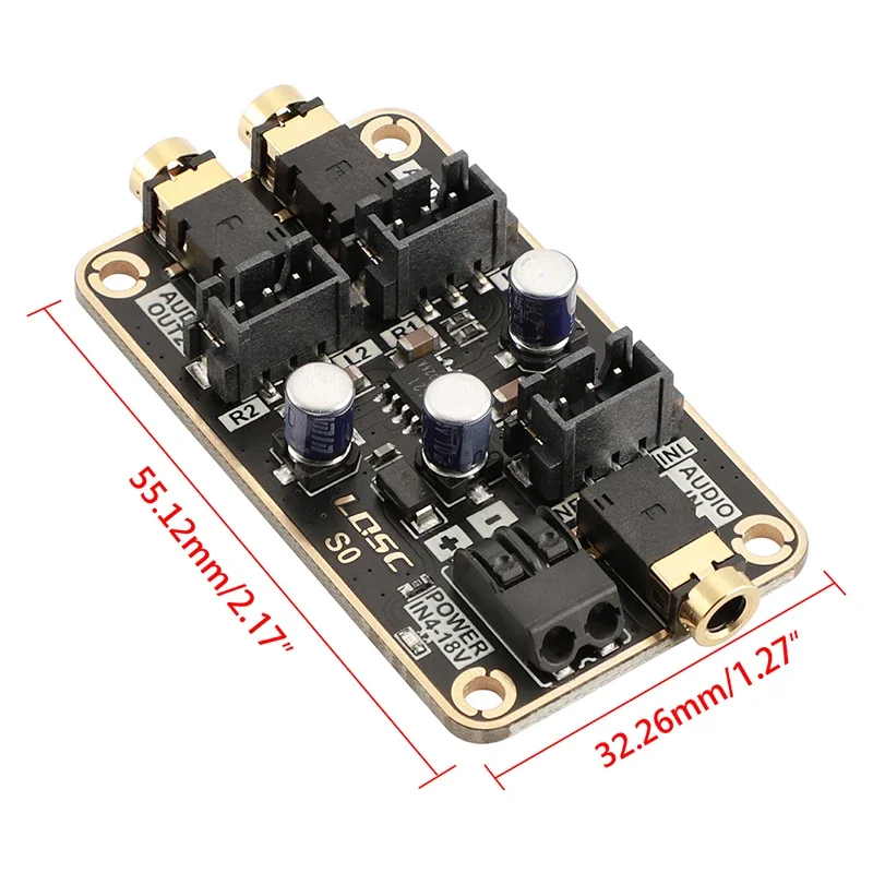 DLHiFi Audio Isolation Noise Reduction Module Audio DSP Common Ground Noise Cancellation DIY DAC Power Amplifier Board