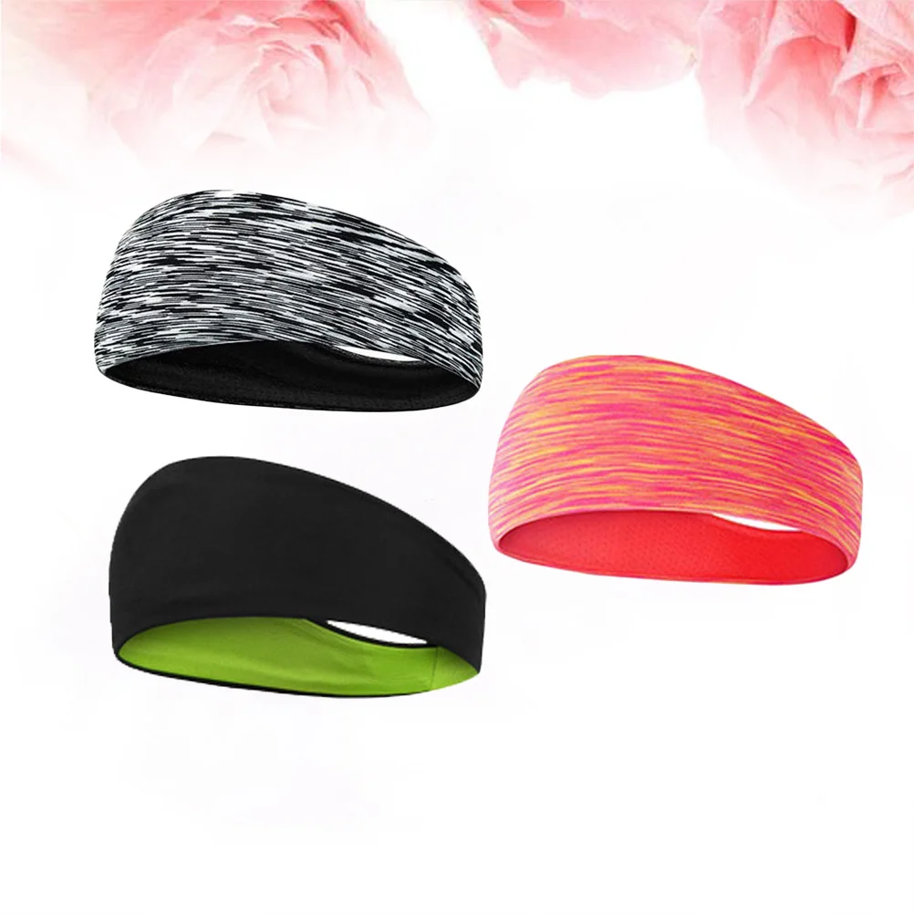 

3 шт. эластичные повязки для спорта, тренажерного зала, йоги, бега, впитывающая пот повязка на голову, оранжевая, черная, серая повязка на голову, повязка на голову для спортзала