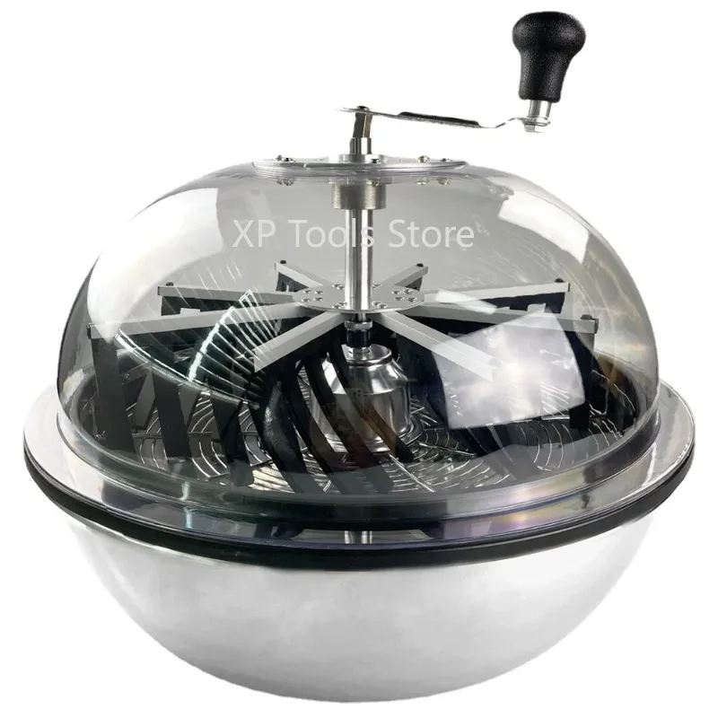 

13/16/19/24 Inch Bowl Leaf Trimmer Lawn Mower Hydroponic Plant Growing Tool Rotary Cutting Plant Hand Crank Leaf Cutter