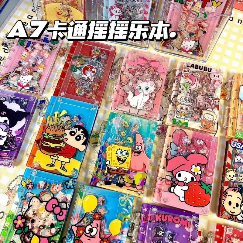 Cartoon Anime Crayon Shin-chan A7 Shake Fighter Acrylic Notebook Cute Girl Heart Doraemon Student Handbook Christmas Gift