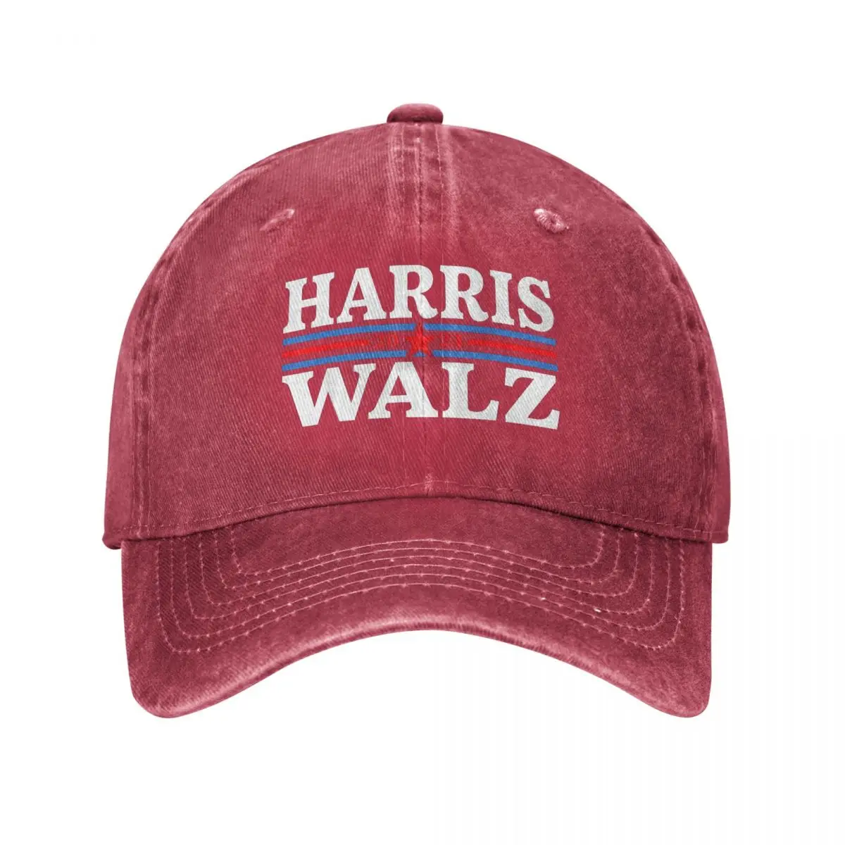 Vintage Harris Walz 2024 Election Baseball Cap Men Women Distressed Denim Snapback Cap Kamala Harris Tim Waltz Outdoor Caps Hat