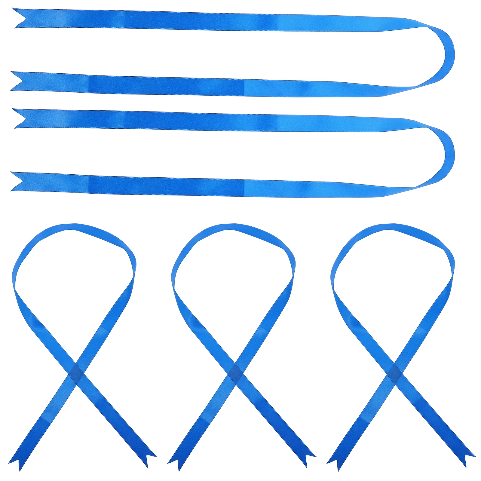 

5 Pcs Blue Graduation Bows Ribbons for Packing Decoration Festival Gift Wrapping Holiday Present Polyester DIY