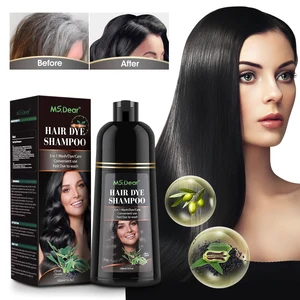 Schneller Bio -Kokosnusshaarfarbstoff, schwarzes Haarfarbstoff, Shampoo zu grau und weißem Haar, Nicht -Pflanzen -Essenz, 5 Minuten, 500 ml 12 Hauptverkäufe Shampoo für Haare - №7