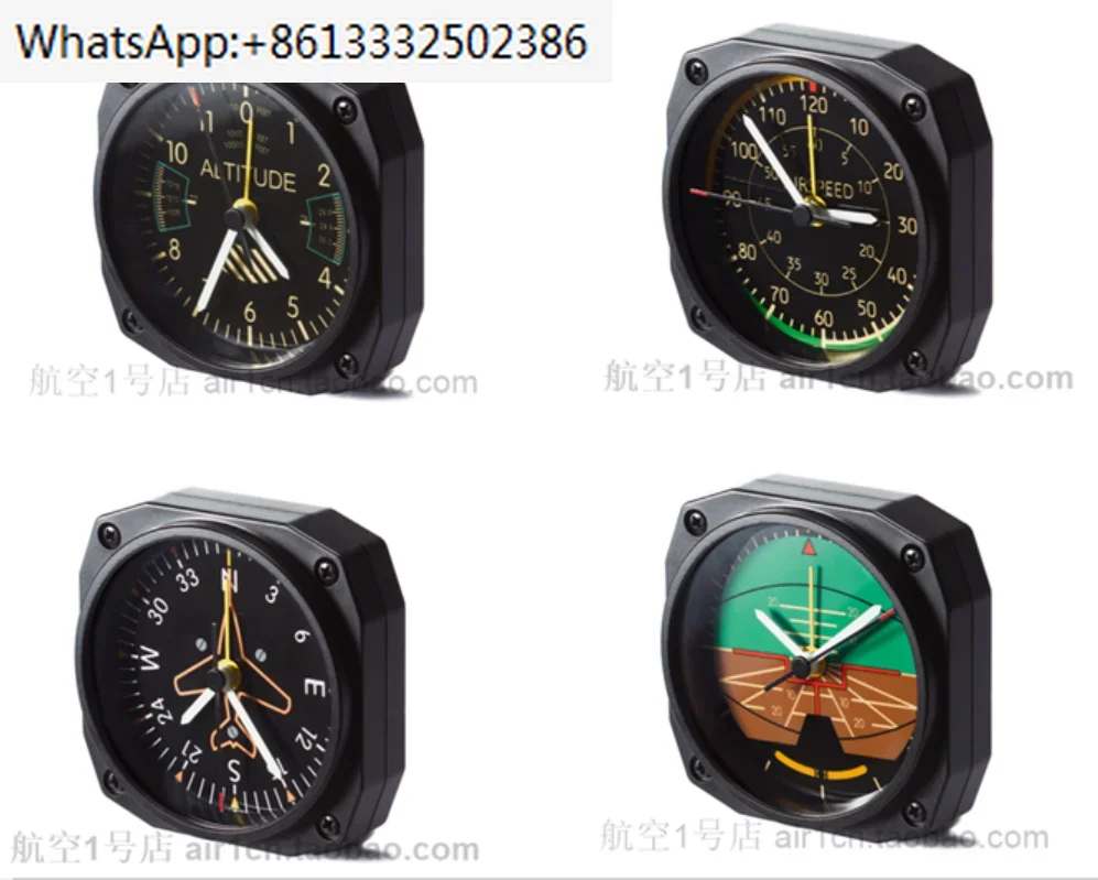 Aviation  aviation clock, aircraft instrument clock, aviation simulation instrument  clock, simulation aircraft instrument