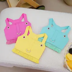 Towable Chest and Back Pet Dog Chest and Back Pet Dog Vest Clothing Pet Spring and Summer Breathable Candy Colored Chest Strap