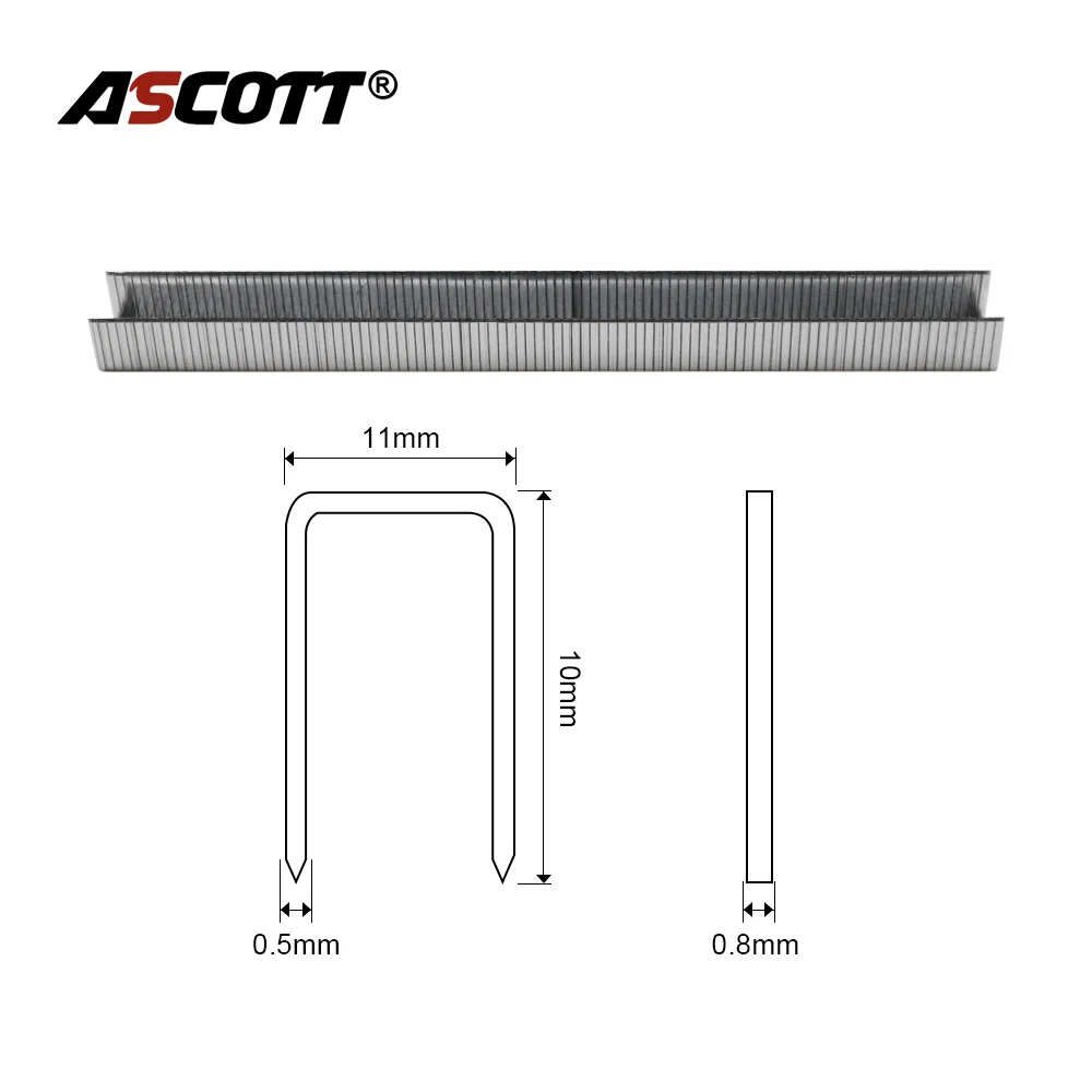 5000Pcs/box Door Shaped Staples 10mm U type Nails For Electric Stapler Wood Furniture Woodworking Binding Tool Accessories