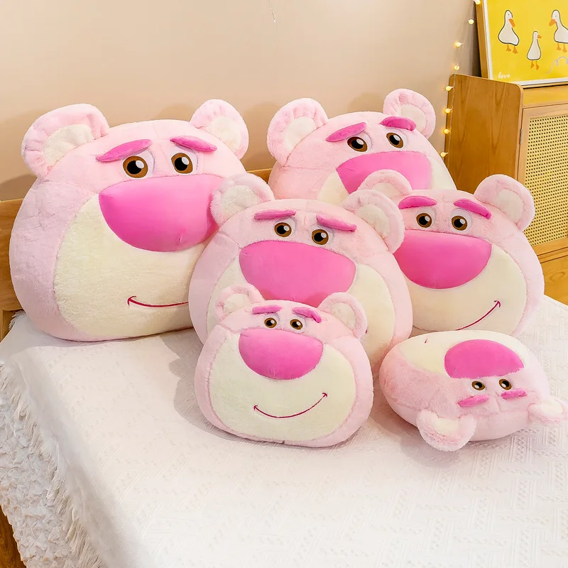 55 centimetri Disney Kawaii Rosa Fragola Orso Peluche Lotso Cuscino Farcito Bambola Morbido Giocattolo Per Dormire Carino Per Bambini Compleanno Regalo di Natale per le Ragazze