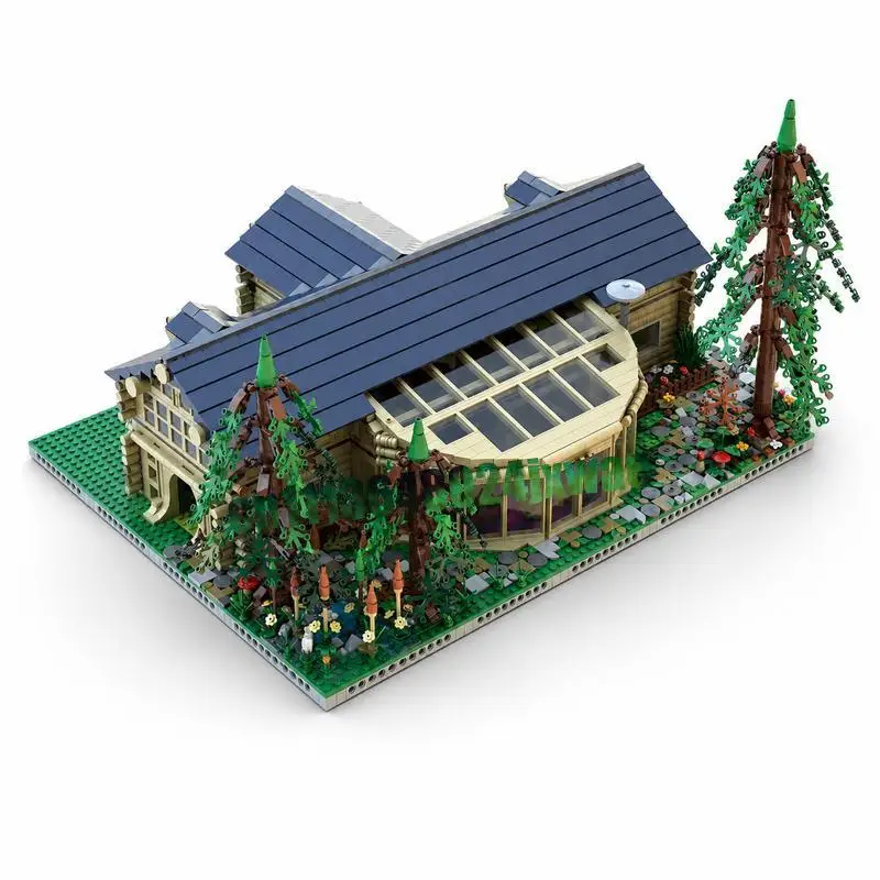 NEW 2110PCS Forest Cabin Loghome Building Blocks MOC Creative Street View Architecture DIY Assembly Educational Model Toy Gift