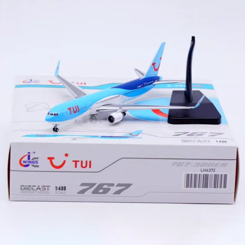 JC Wings Diecast 1:400 Scale TUI Airlines B767-300ER G-OBYF Aircraft Simulation Alloy Finished Souvenir Hobby Collection Toy