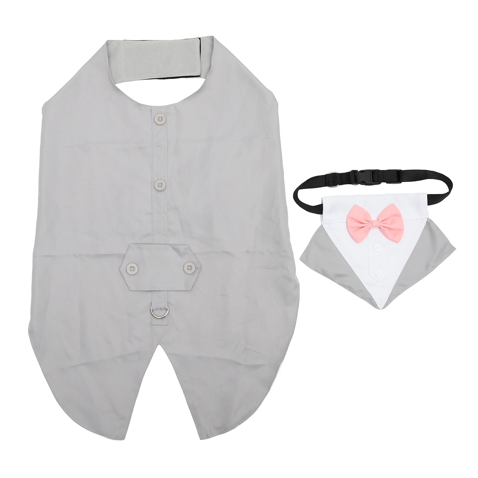 

Pet Dog Suit Costumes Wedding Attire Puppy B Bow Tie Tuxedo Breathable Comfort Daily Wear Festivals Photos Dog Jacket