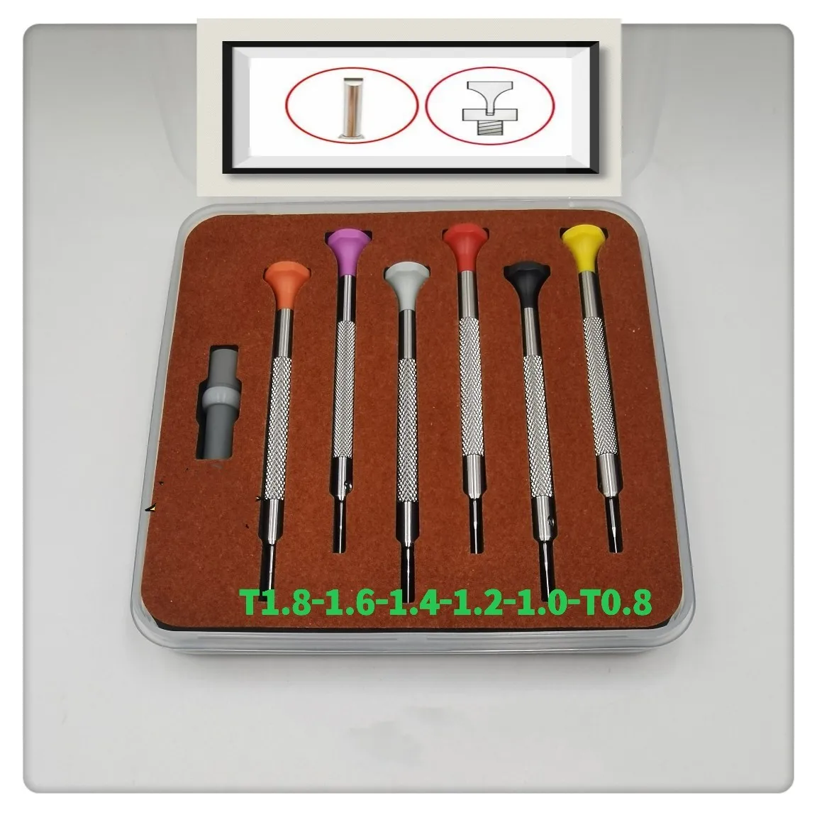 

【Hot】6pcs Watch Repair Screwdrivers Kit For 3135 2135 Movement Repair Precision Screwdriver T0.8-1.0-1.2-1.4-1.6-1.8 Watchmakers