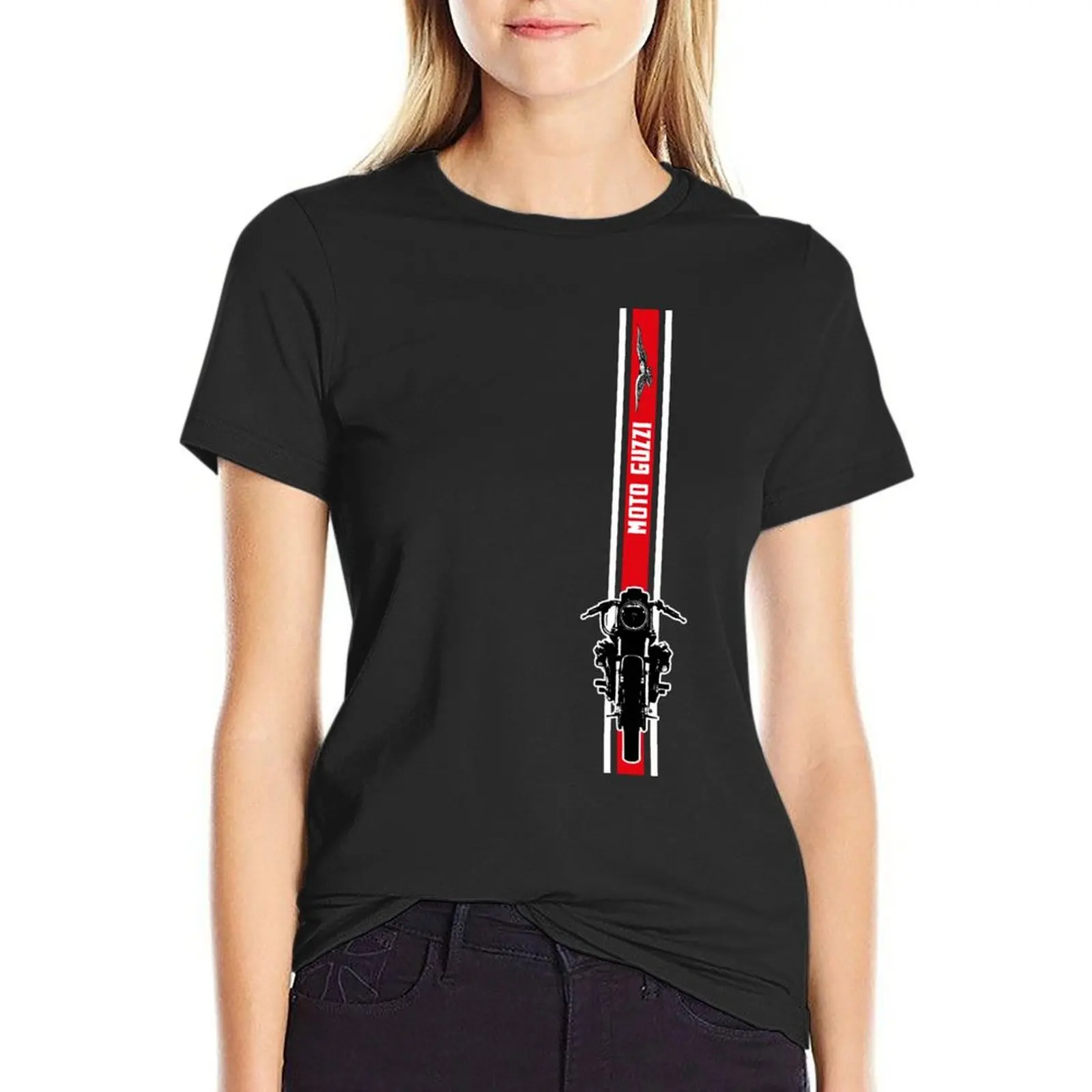 

Guzzi classic V7 vert T-Shirt quick drying hippie clothes aesthetic clothes new edition luxury designer clothing Women