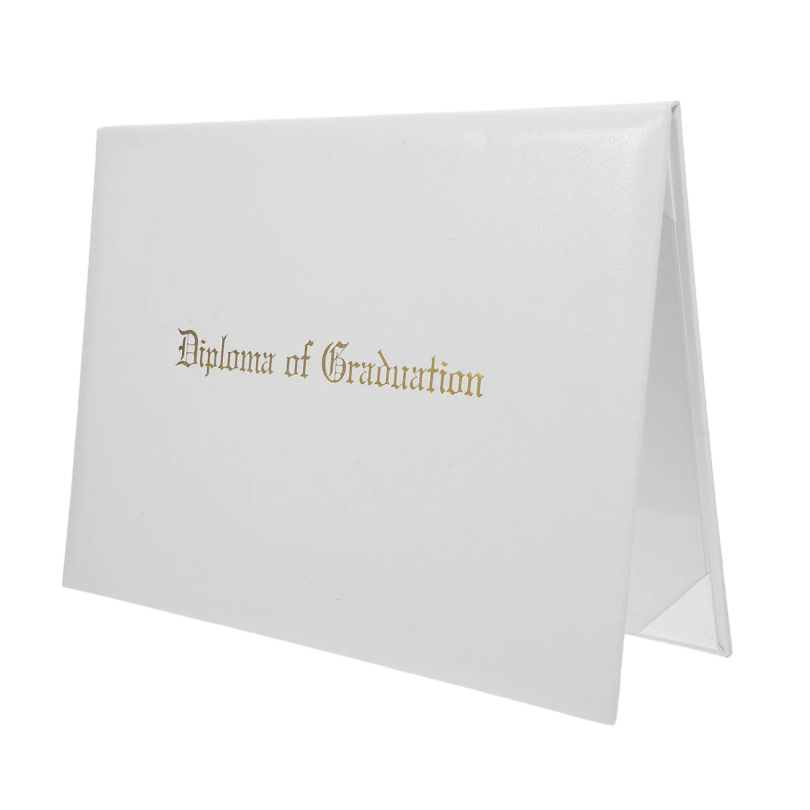 

Leatherette Diploma Cover A4 Graduation Certificate Holder Padded Design Satin Corners PVC Laminated Interior for University