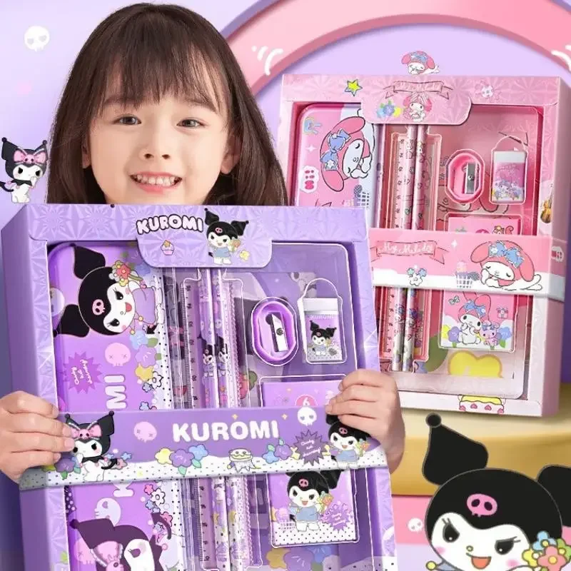 귀여운 쿠로미 멜로디 시나모롤 문구 세트 어린이 학용품 박스 창의 학습 선물 세트
