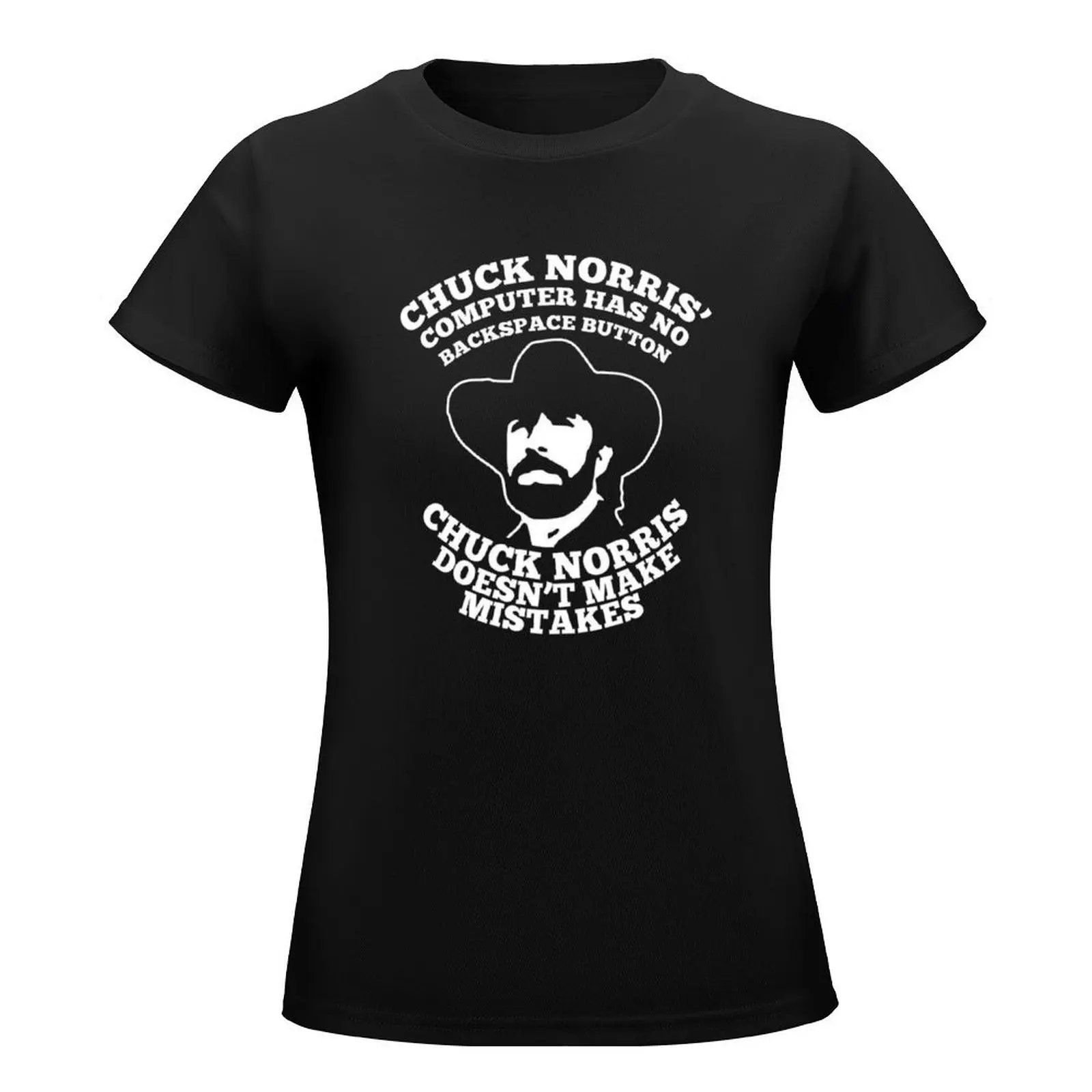 Chuck Norris Computer T-Shirt female lady clothes shirts graphic tees Women clothing