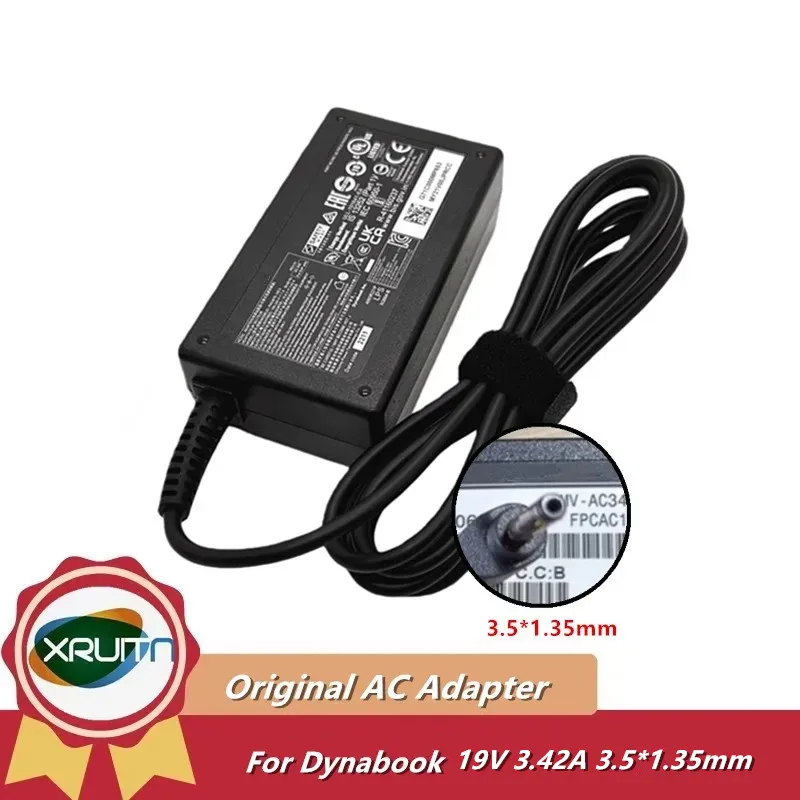 정품 PA5367E-1AC3 PA5367U-1ACA AC 어댑터 19V 3.42A 65W A065R220P 다이나북 SATELLITE PRO L40-G 전원 어댑터 3.5x1.35mm