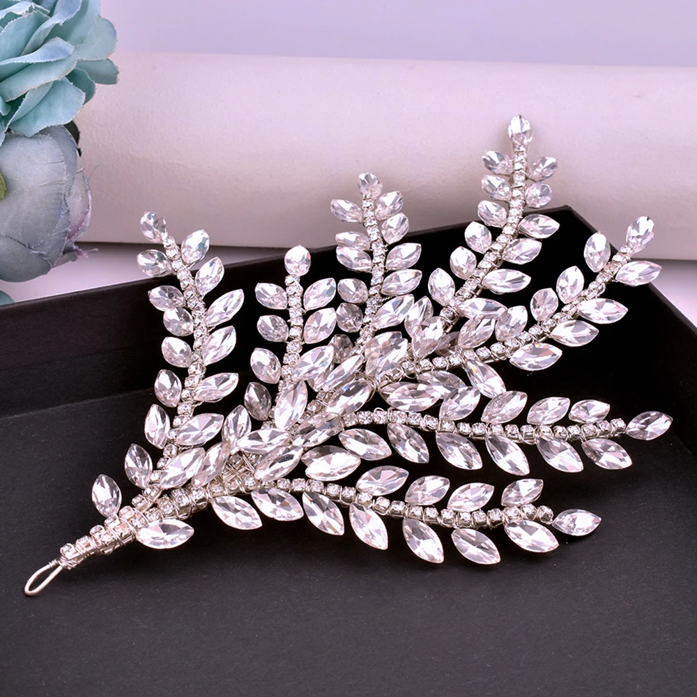 DZ139 Diadema de boda de cristal, tocados de novia hechos a mano, tocado de desfile de lujo para accesorios para el cabello de novia, decoración para mujer