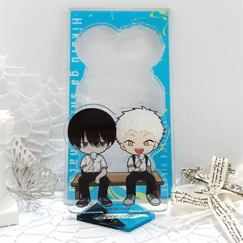 El verano Hikaru Died Hikaru Indo Tsujinaka Yoshiki Cosplay soporte modelo placa acrílico adorno de escritorio accesorios Decoración