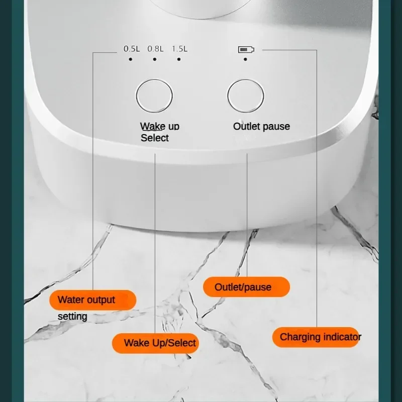 

Best Smart Table Water Dispenser Automatic Water Bottle Pump with Base Electric Barreled Water Pump Type-C 1200mAh