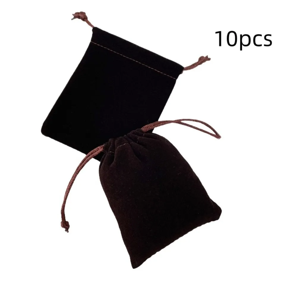 10pcs Multicolor Small Velvet Drawstring Bags Handcrafted Dustproof Gift Packaging Bags with Drawstring Closure Portable