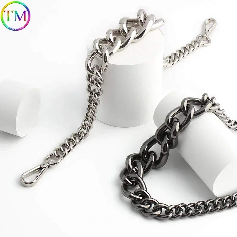 Metal Aluminum Replacement Bag Chain 45/90/120cm Women Shoulder Strap For Bags Replace Crossbody Chain Bag DIY Handbags Hardware