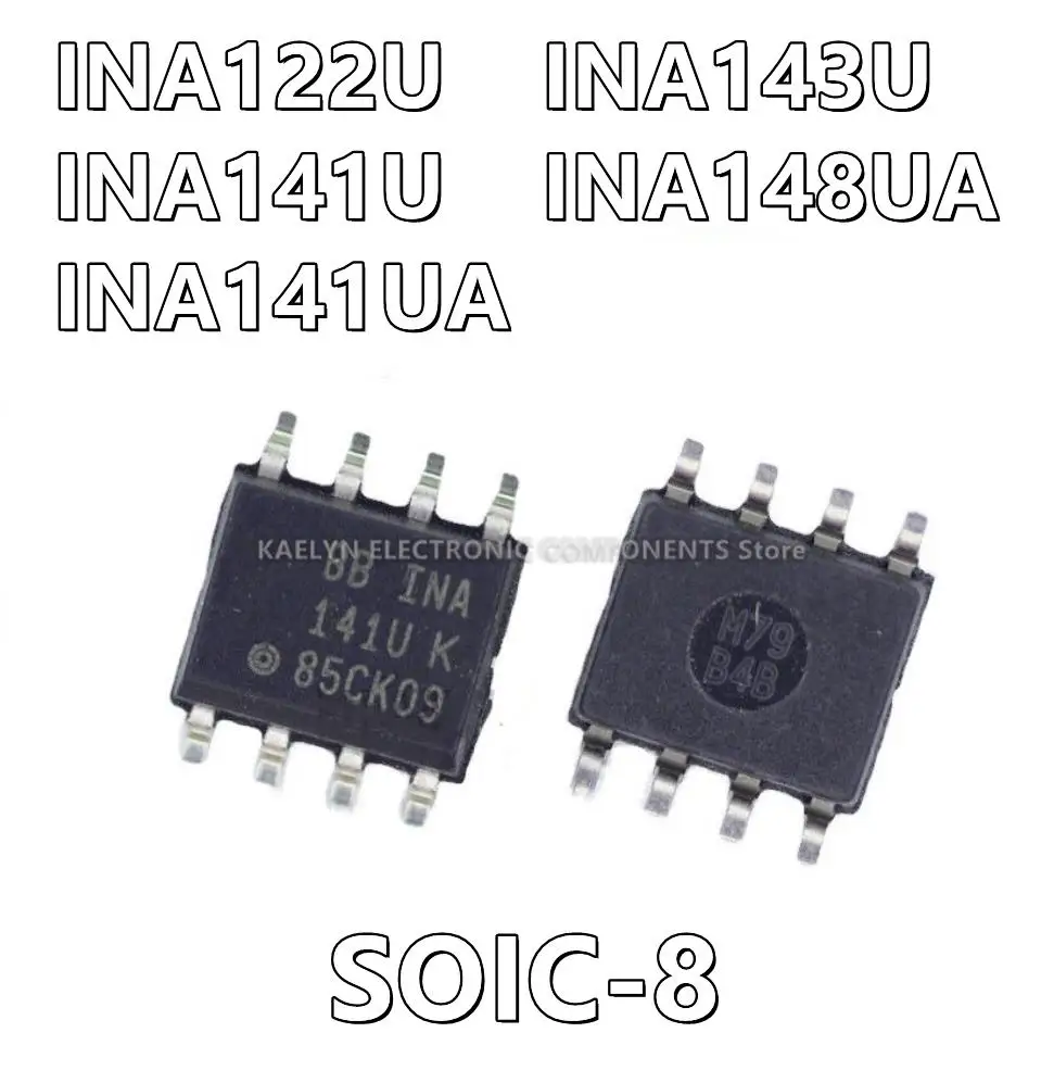 5Pcs/lot INA122U 122U INA141U 141U INA141UA 141UAM INA143U 143U INA148UA 148UA SOIC-8