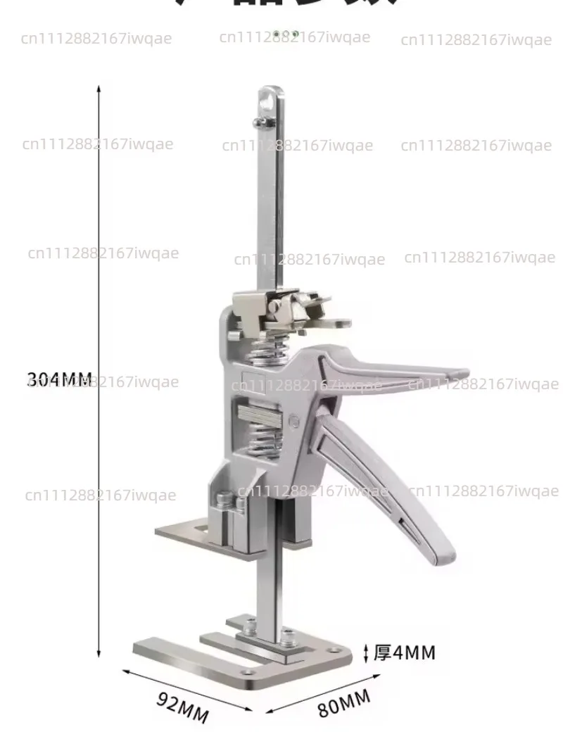 Cabinet door installation aids, door and window installation artifacts, furniture ceiling height devices