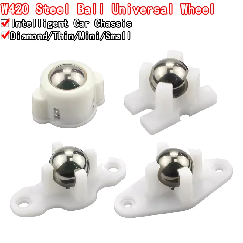 Vacuum W420 steel ball universal wheel 2 wheel For UNO smart car chassis bull eye nylon MBOT N20