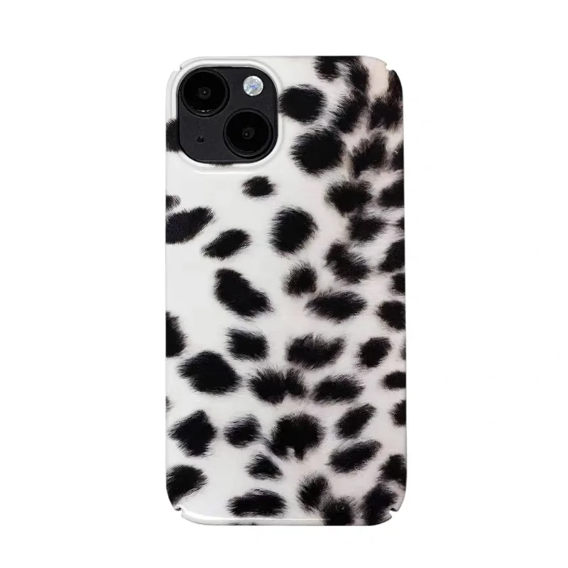 

Black and White Leopard Print Art Phone Case for IPHONE 17 Air 16E 15 PROMAX 14 Plus 13 12 MINI 11 16Plus XR Acrylic Phone Cover