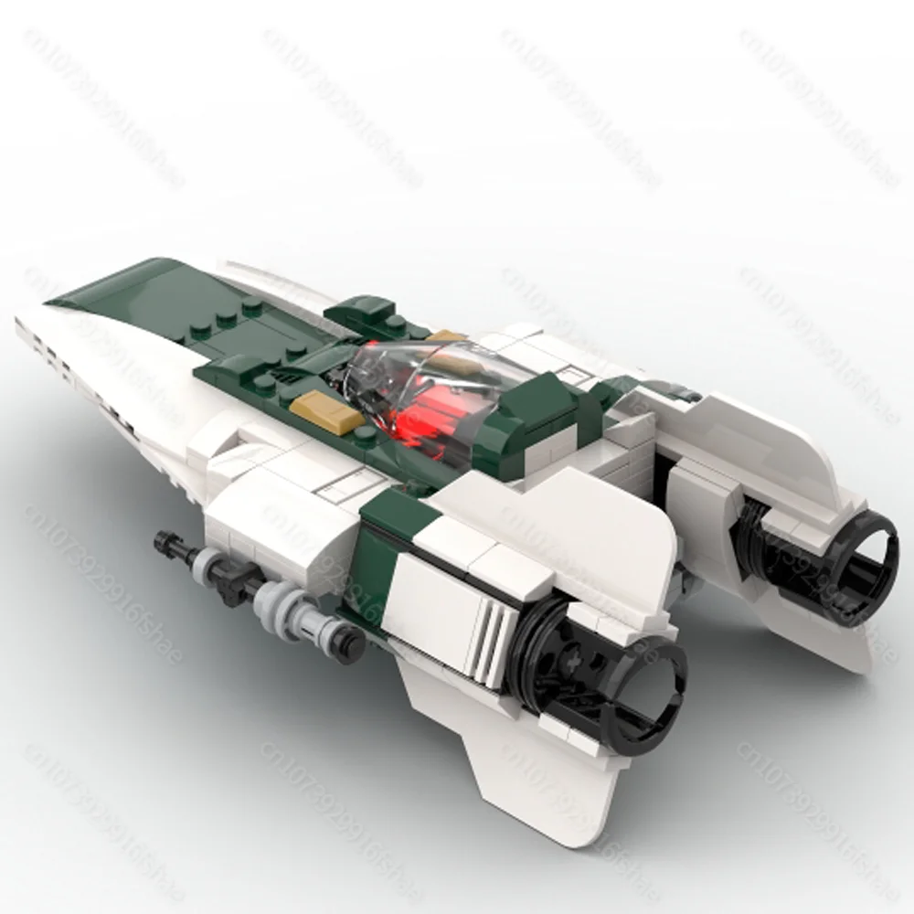 Nieuwe Beroemde Ster Filmserie Moc A-Wing Ruimte Fighter Model Diy Creatieve Ideeën Kinderen Verjaardagscadeau Kerst Buildingblocks