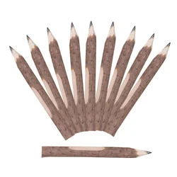 10 Pcs Wooden Pencils Tree Bark Pencils Long Writing Pencils Kids Erasable Student Sketching Suitable For Drawing Writing Diary