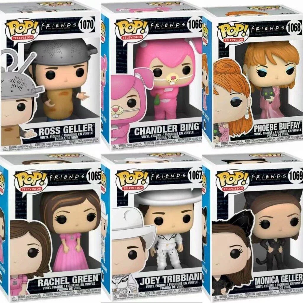 Funko FRIENDS POP RACHEL GREEN 1065 #   1066 #   1067 #   1068 #   Monica Geller # 1069 Ross Geller # Figuras de Acción 1070, Juguetes Coleccionables