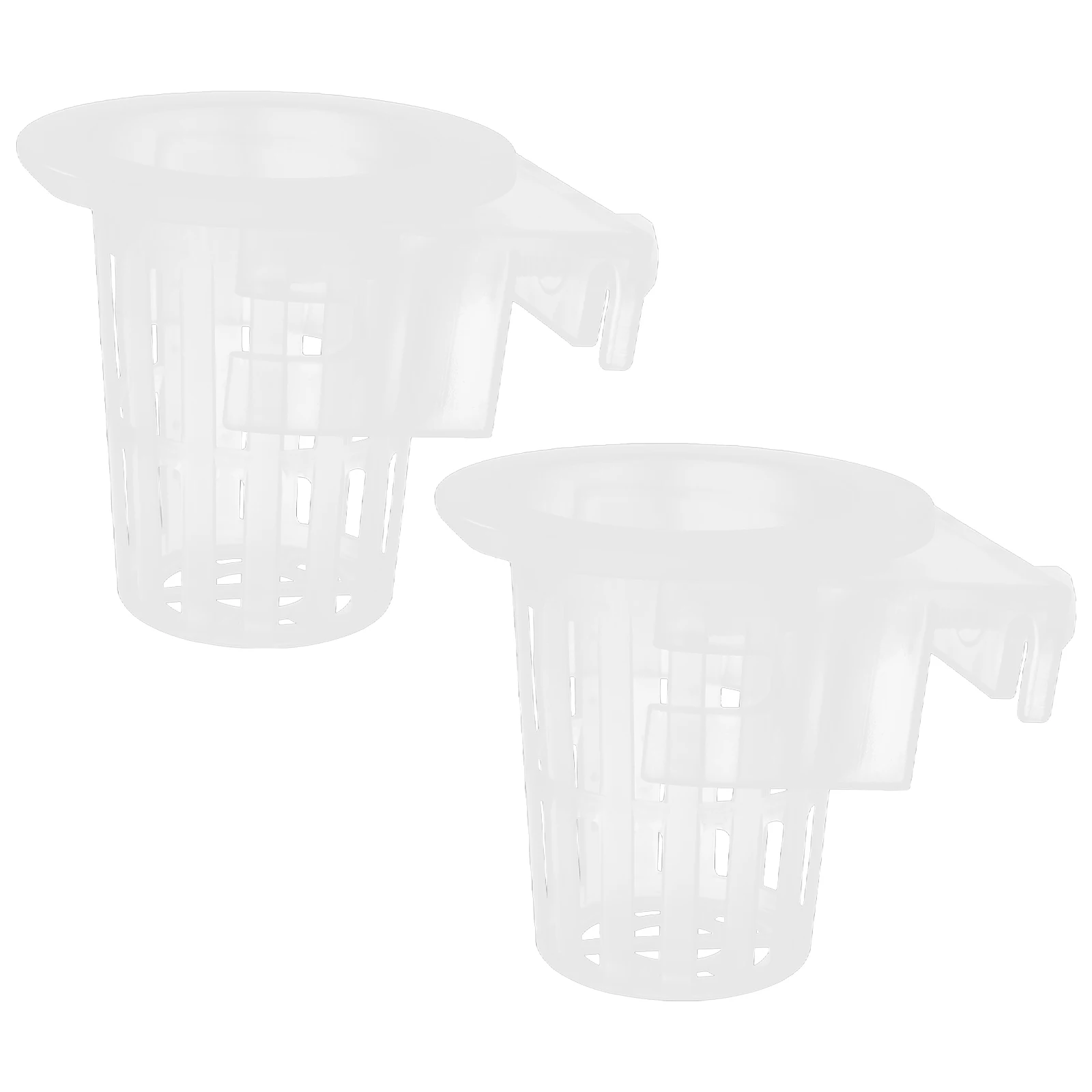 

2pcs Aquarium Plant Pot Flower Holder Transparent Clear Lace Fish Tank Decor Hanging Planter Baskets Aquatic Plants Acrylic